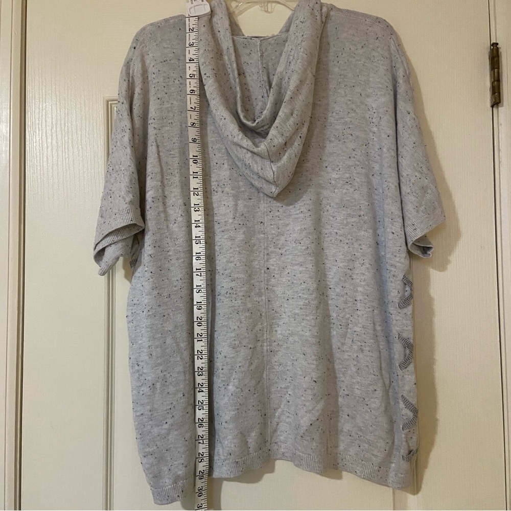 CAbi Light Gray Hooded Sweater - Picture 5 of 9